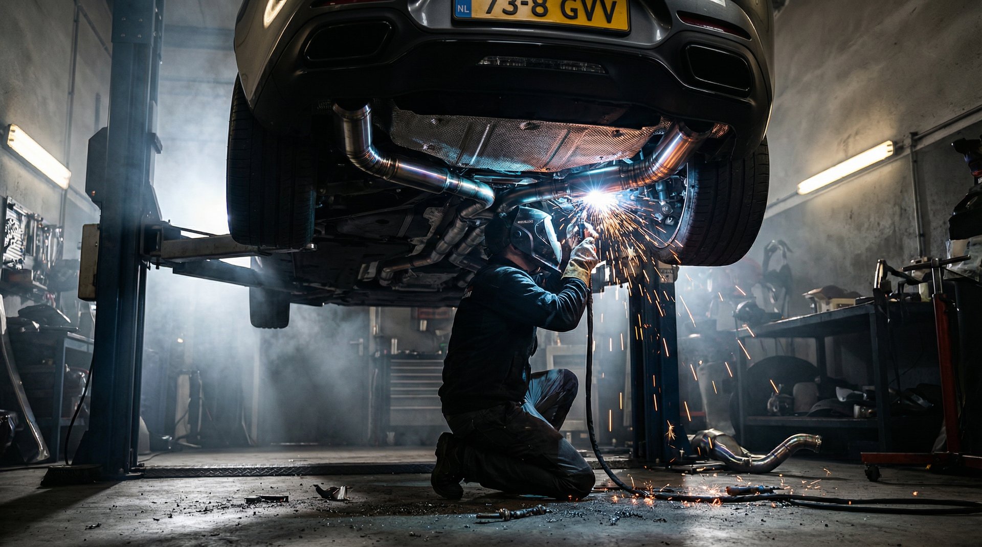 丝瓜视频修车改装视频-排气系统